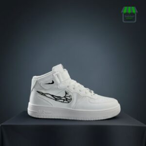 Full White High Nick Shoes